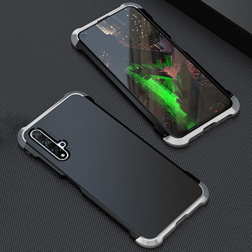 Luxury Aluminum Metal Cover Case T05 for Huawei Nova 5T Silver