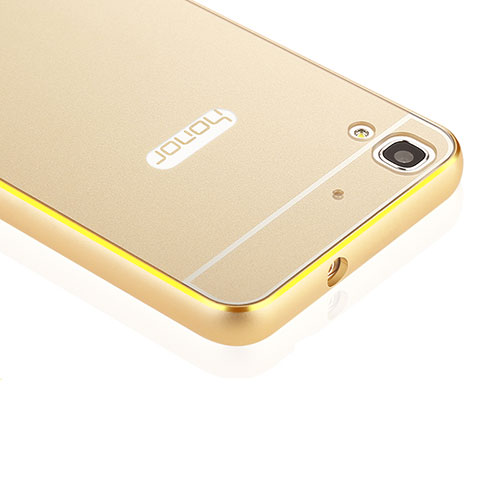Luxury Aluminum Metal Frame Case for Huawei Y6 Gold