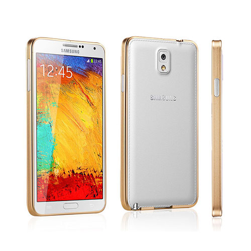 Luxury Aluminum Metal Frame Case for Samsung Galaxy Note 3 N9000 Gold
