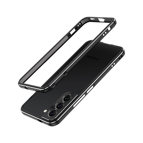 Luxury Aluminum Metal Frame Cover Case A01 for Samsung Galaxy S21 5G Black