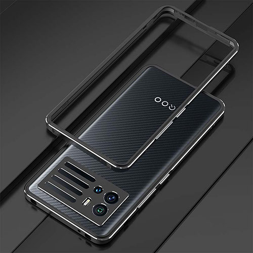 Luxury Aluminum Metal Frame Cover Case A01 for Vivo iQOO 9 Pro 5G Black