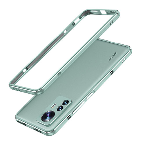 Luxury Aluminum Metal Frame Cover Case A01 for Xiaomi Mi 12 Pro 5G Green