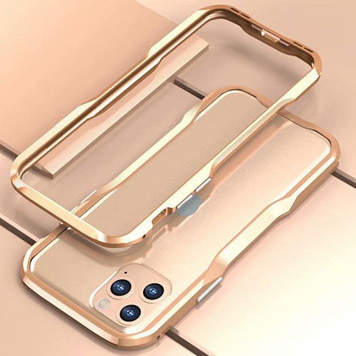 Luxury Aluminum Metal Frame Cover Case for Apple iPhone 11 Pro Gold