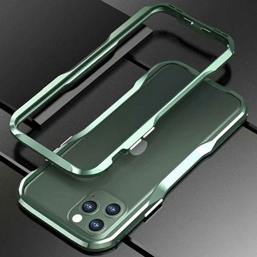 Luxury Aluminum Metal Frame Cover Case for Apple iPhone 11 Pro Green