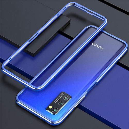 Luxury Aluminum Metal Frame Cover Case for Huawei Honor View 30 Pro 5G Blue