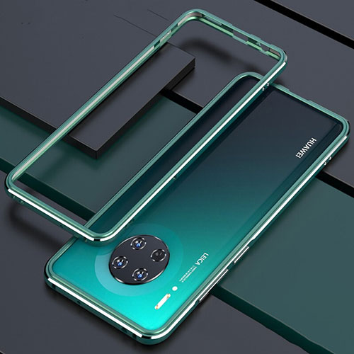 Luxury Aluminum Metal Frame Cover Case for Huawei Mate 30 5G Cyan