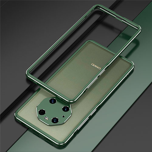 Luxury Aluminum Metal Frame Cover Case for Huawei Mate 40 Pro Midnight Green