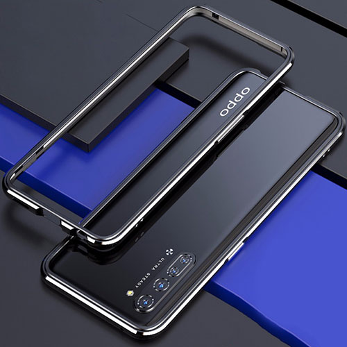 Luxury Aluminum Metal Frame Cover Case for Oppo Find X2 Lite Black