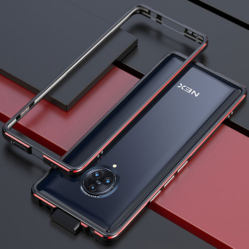 Luxury Aluminum Metal Frame Cover Case for Vivo Nex 3 5G Red