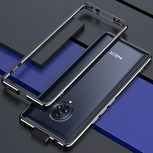 Luxury Aluminum Metal Frame Cover Case for Vivo Nex 3 Silver and Black