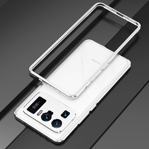 Luxury Aluminum Metal Frame Cover Case for Xiaomi Mi 11 Ultra 5G Silver