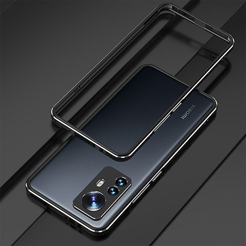 Luxury Aluminum Metal Frame Cover Case for Xiaomi Mi 12S 5G Black