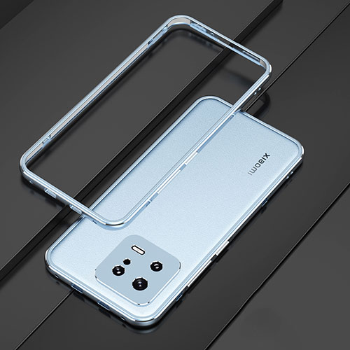 Luxury Aluminum Metal Frame Cover Case for Xiaomi Mi 13 5G Blue