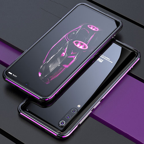 Luxury Aluminum Metal Frame Cover Case for Xiaomi Mi 9 Pro 5G Purple