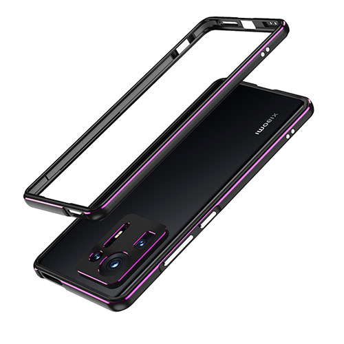 Luxury Aluminum Metal Frame Cover Case for Xiaomi Mi Mix 4 5G Purple