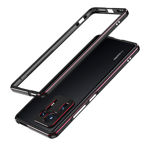 Luxury Aluminum Metal Frame Cover Case for Xiaomi Mi Mix 4 5G Red and Black
