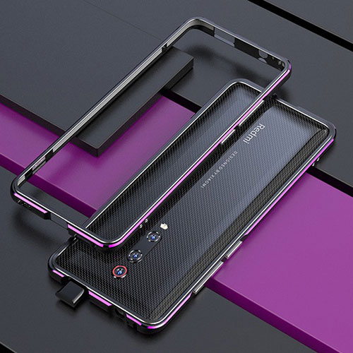 Luxury Aluminum Metal Frame Cover Case for Xiaomi Redmi K20 Purple
