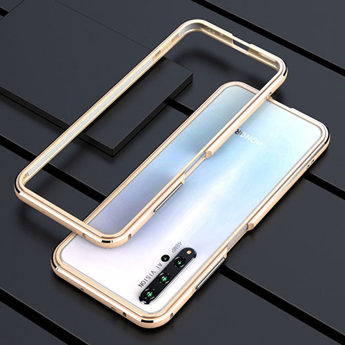 Luxury Aluminum Metal Frame Cover Case T01 for Huawei Honor 20 Gold