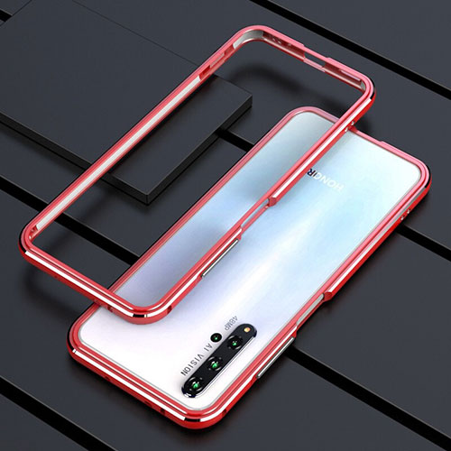 Luxury Aluminum Metal Frame Cover Case T01 for Huawei Honor 20 Red