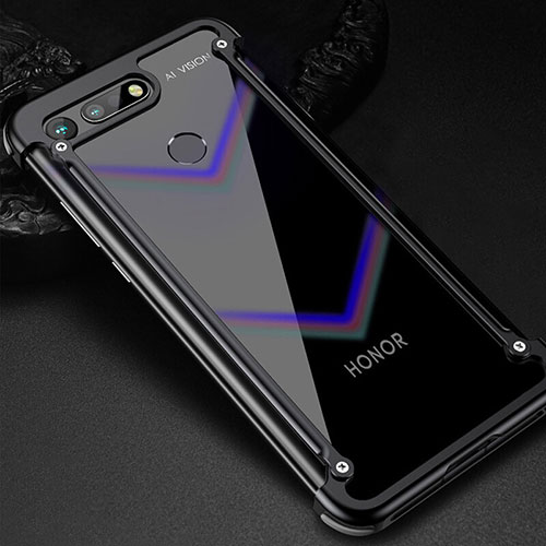 Luxury Aluminum Metal Frame Cover Case T01 for Huawei Honor View 20 Black