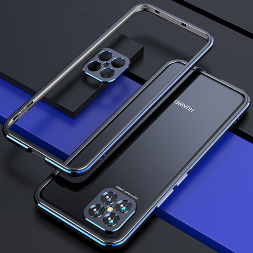 Luxury Aluminum Metal Frame Cover Case T01 for Huawei Nova 8 SE 5G Black