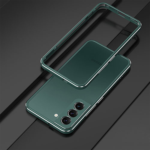 Luxury Aluminum Metal Frame Cover Case T01 for Samsung Galaxy S21 5G Green