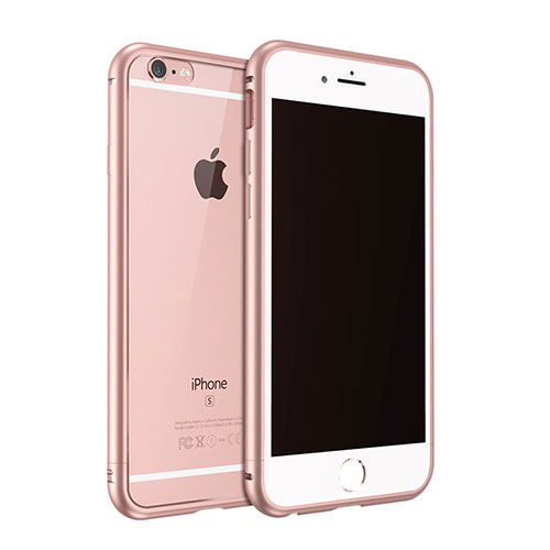 Luxury Aluminum Metal Frame Cover for Apple iPhone 6S Rose Gold