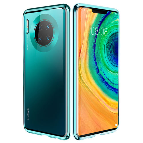 Luxury Aluminum Metal Frame Mirror Cover Case 360 Degrees for Huawei Mate 30 Pro 5G Green