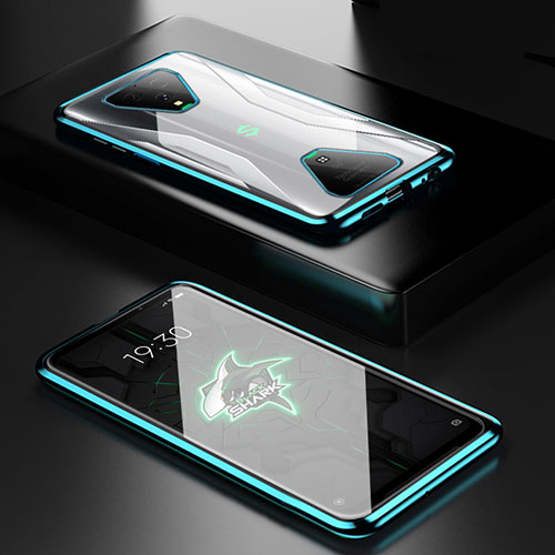 Luxury Aluminum Metal Frame Mirror Cover Case 360 Degrees for Xiaomi Black Shark 3 Green