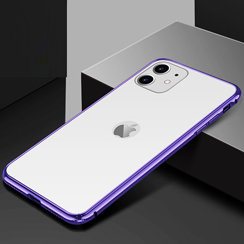 Luxury Aluminum Metal Frame Mirror Cover Case 360 Degrees T10 for Apple iPhone 11 Mixed