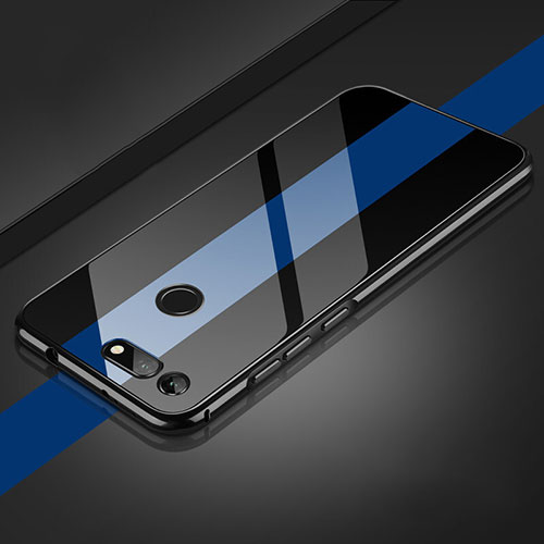 Luxury Aluminum Metal Frame Mirror Cover Case 360 Degrees Z02 for Huawei Honor View 20 Blue