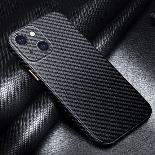 Luxury Carbon Fiber Twill Soft Case C01 for Apple iPhone 14 Plus Black