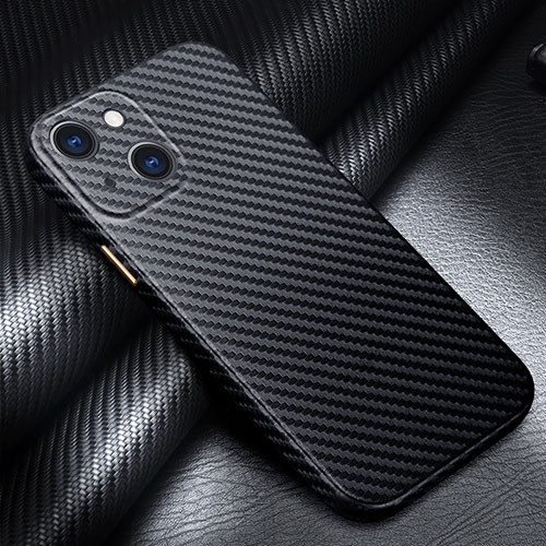 Luxury Carbon Fiber Twill Soft Case C01 for Apple iPhone 15 Plus Black