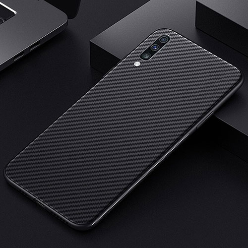 Luxury Carbon Fiber Twill Soft Case T01 for Samsung Galaxy A90 5G Black