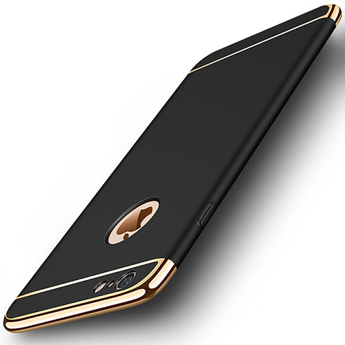 Luxury Metal Frame and Plastic Back Case M01 for Apple iPhone 6S Plus Black