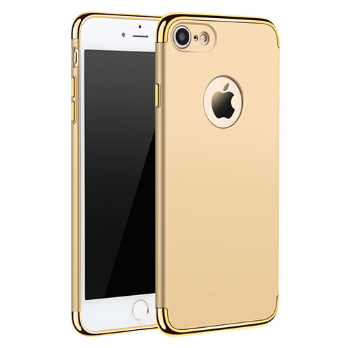 Luxury Metal Frame and Plastic Back Case M01 for Apple iPhone 7 Gold