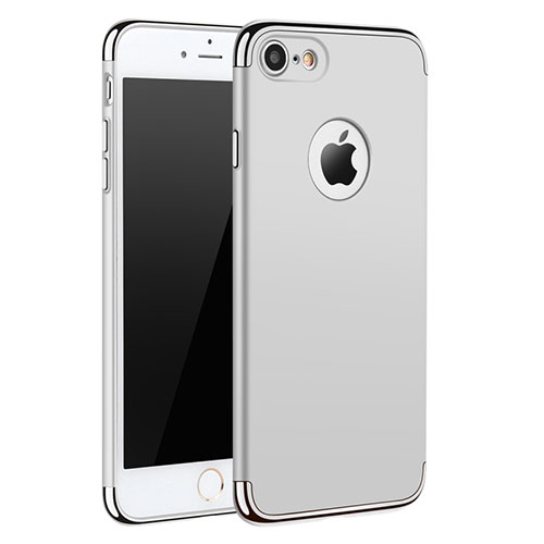 Luxury Metal Frame and Plastic Back Case M01 for Apple iPhone 8 White