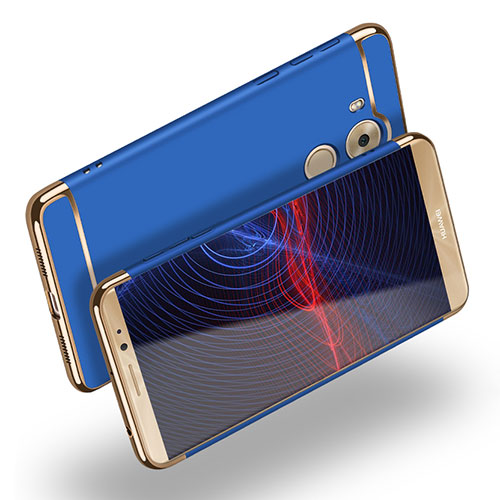 Luxury Metal Frame and Plastic Back Case M02 for Huawei Mate 8 Blue