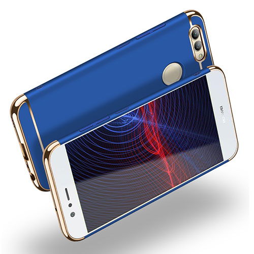 Luxury Metal Frame and Plastic Back Case M02 for Huawei Nova 2 Blue
