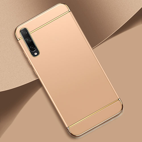 Luxury Metal Frame and Plastic Back Cover Case M01 for Huawei Enjoy 10S Gold