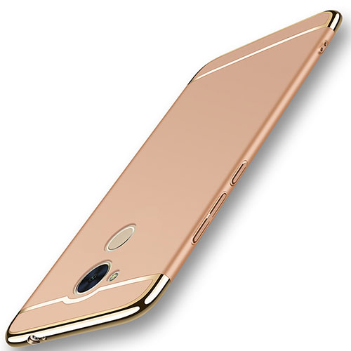 Luxury Metal Frame and Plastic Back Cover Case M01 for Huawei Enjoy 6S Gold