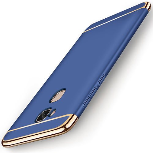 Luxury Metal Frame and Plastic Back Cover Case M01 for Huawei Honor Play 5X Blue