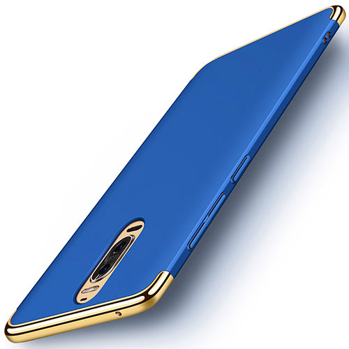 Luxury Metal Frame and Plastic Back Cover Case M01 for Huawei Mate 9 Pro Blue
