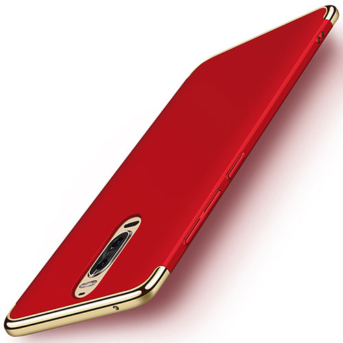 Luxury Metal Frame and Plastic Back Cover Case M01 for Huawei Mate 9 Pro Red