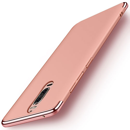 Luxury Metal Frame and Plastic Back Cover Case M01 for Huawei Mate 9 Pro Rose Gold