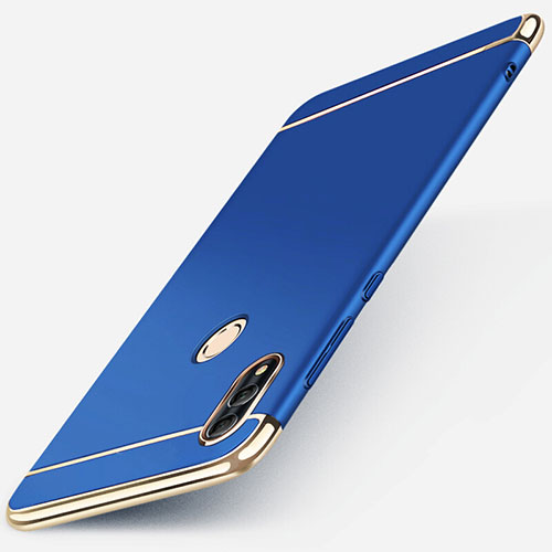 Luxury Metal Frame and Plastic Back Cover Case M01 for Huawei P Smart (2019) Blue