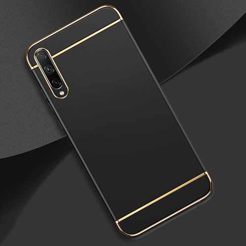 Luxury Metal Frame and Plastic Back Cover Case M01 for Huawei Y8p Black
