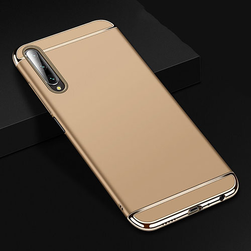 Luxury Metal Frame and Plastic Back Cover Case M01 for Huawei Y9s Gold