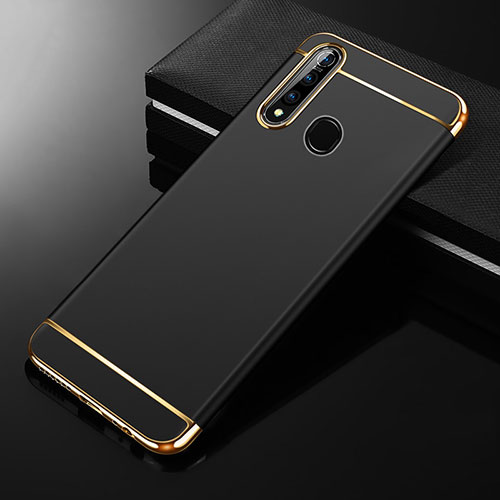 Luxury Metal Frame and Plastic Back Cover Case M01 for Oppo A31 Black