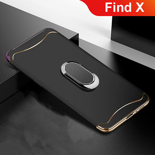 Luxury Metal Frame and Plastic Back Cover Case M01 for Oppo Find X Black